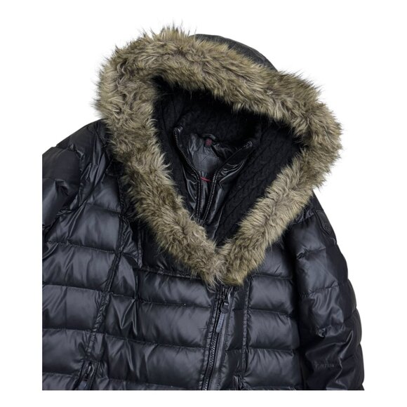 RUDSAK ATELIER NOIR Faux Fur DOWN FILL Luxury Winter Puffer Parka Coat Womens XL - Picture 8 of 10